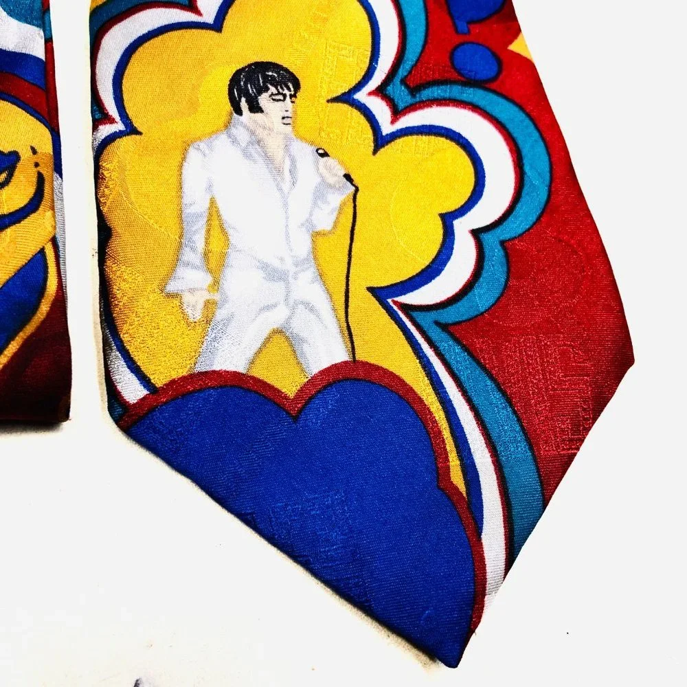 Elvis Presley Superba Suspicious Minds Silk Tie - Picture 2 of 9